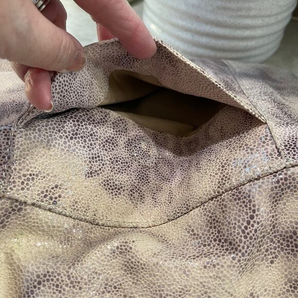 Kate Landry leather shoulder bag/clutch cheetah - Picture 4 of 10